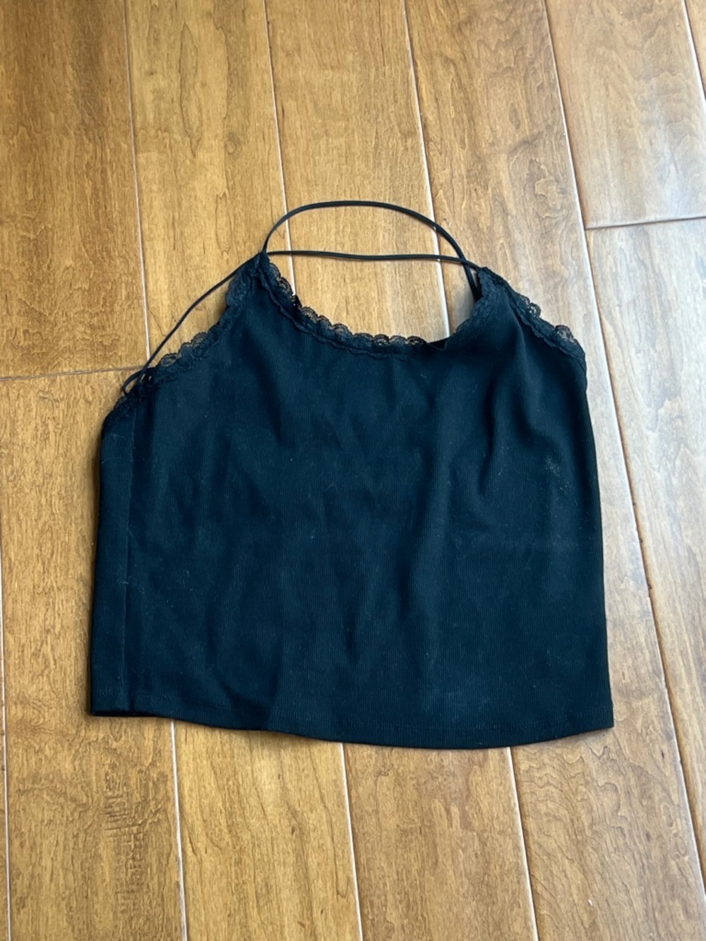 American Eagle Outfitters Black Lace-Trim Cami